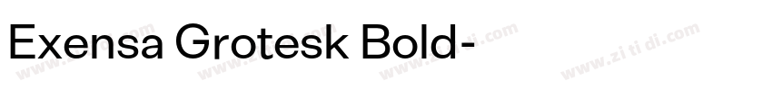 Exensa Grotesk Bold字体转换